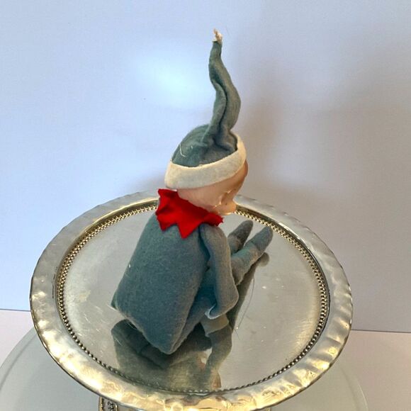 Pixie Legend Inarco Knee Hugger Elf Pixie 1965 Japan green and red felt - Picture 5 of 5